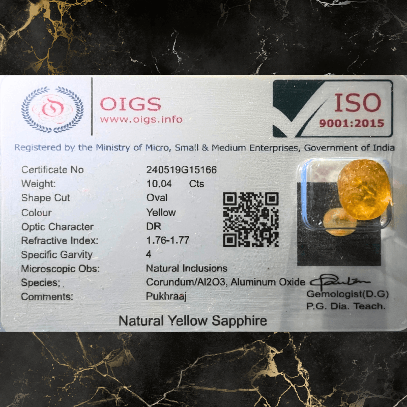 Pukhraj Yellow Sapphire