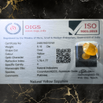 Pukhraj Yellow Sapphire - Economic (8.10ct/8.82rt) - Image 2